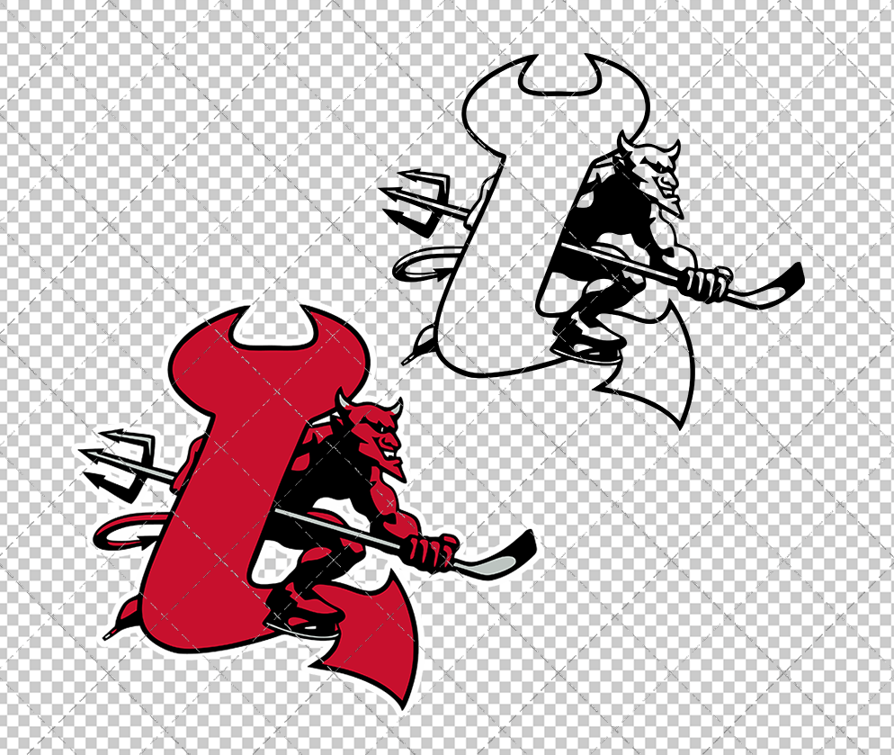 New Jersey Devils Concept 1999 011, Svg, Dxf, Eps, Png - SvgShopArt