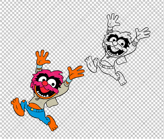 Animal - Muppet Babies 002, Svg, Dxf, Eps, Png - SvgShopArt