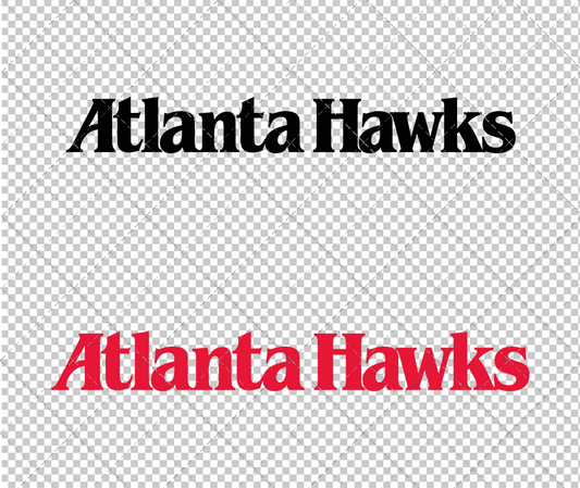 Atlanta Hawks Wordmark 1972, Svg, Dxf, Eps, Png - SvgShopArt
