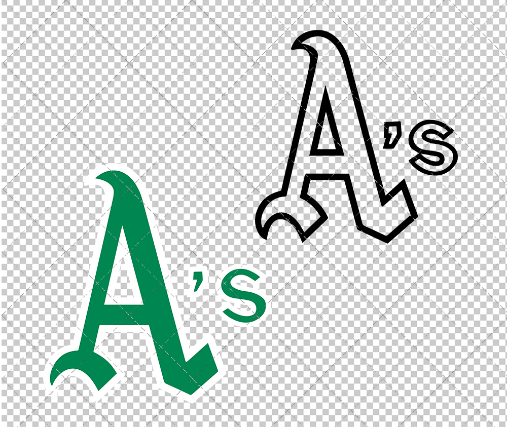 Oakland Athletics Jersey 1970, Svg, Dxf, Eps, Png - SvgShopArt