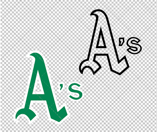 Oakland Athletics Jersey 1970, Svg, Dxf, Eps, Png - SvgShopArt