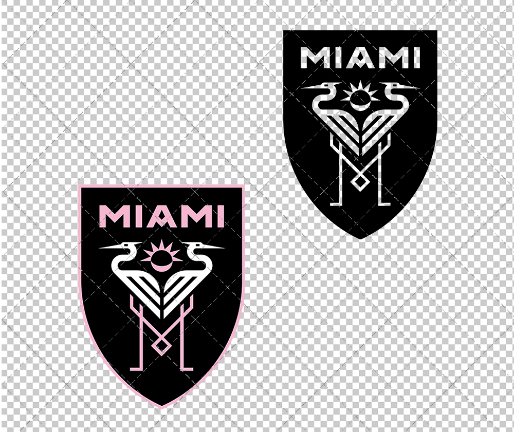 Inter Miami F.C. Alternate 2020, Svg, Dxf, Eps, Png - SvgShopArt