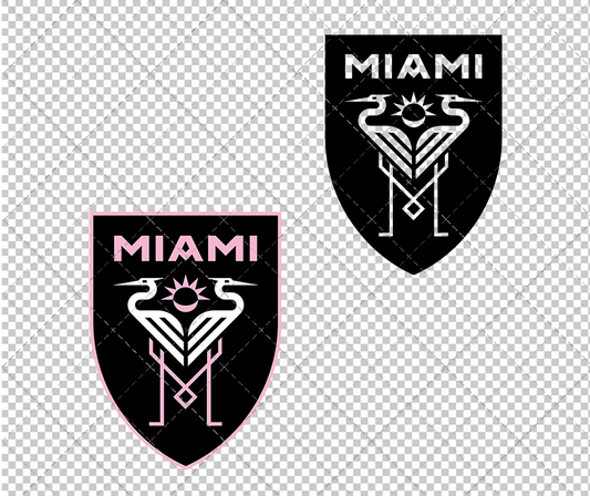 Inter Miami F.C. Alternate 2020, Svg, Dxf, Eps, Png - SvgShopArt