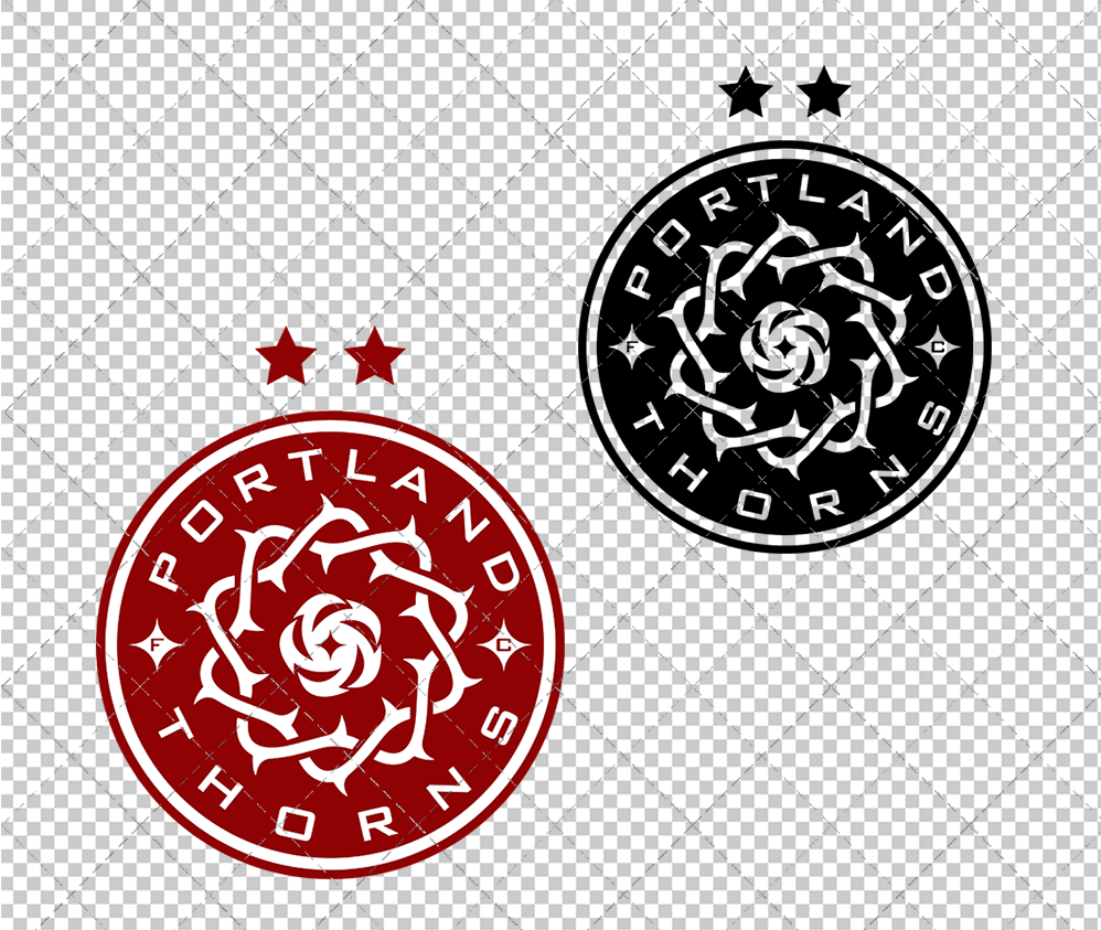 Portland Thorns FC 2018, Svg, Dxf, Eps, Png - SvgShopArt