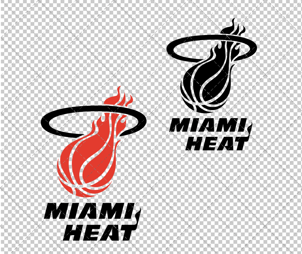 Miami Heat 1988, Svg, Dxf, Eps, Png - SvgShopArt