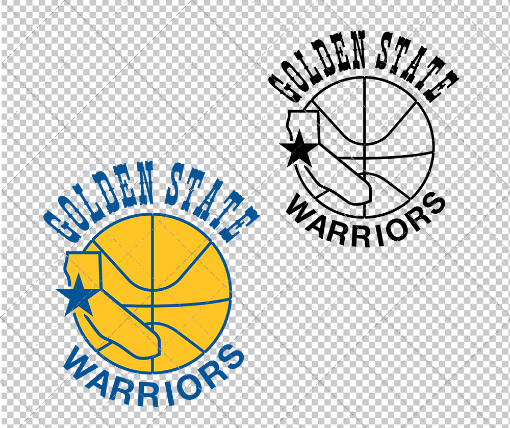 Golden State Warriors 1975, Svg, Dxf, Eps, Png - SvgShopArt