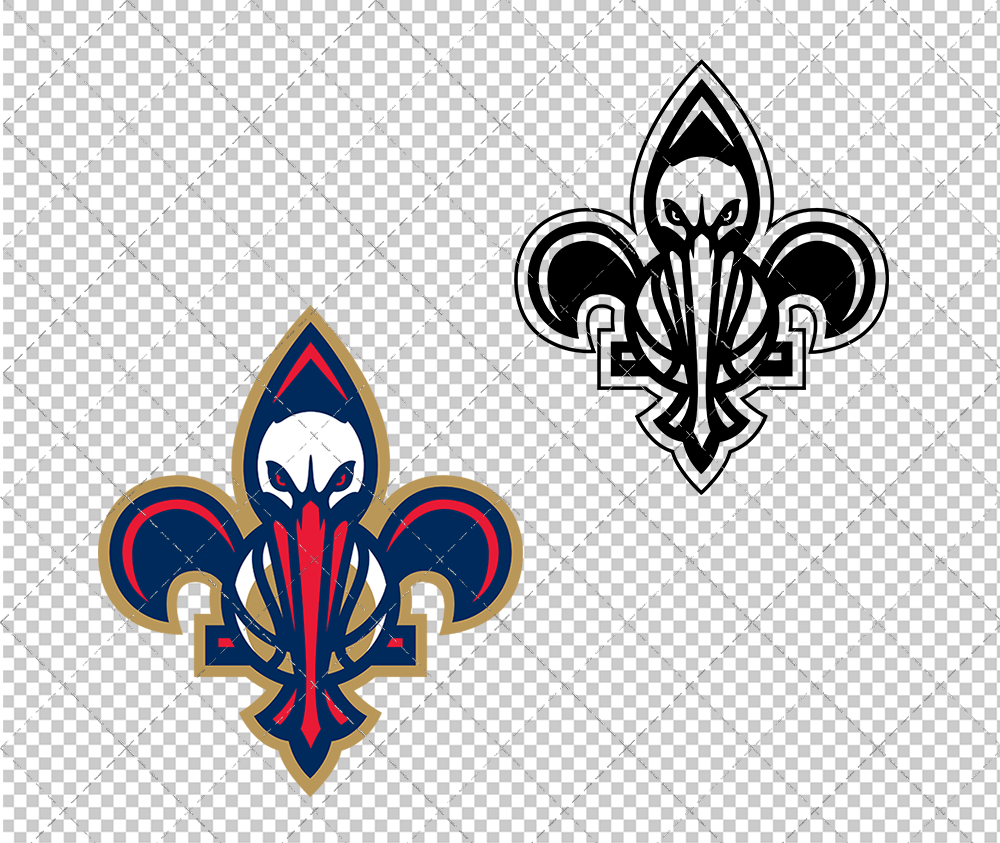 New Orleans Pelicans Alternate 2013 002, Svg, Dxf, Eps, Png - SvgShopArt