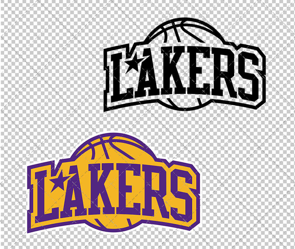 Los Angeles Lakers Concept 2001 013, Svg, Dxf, Eps, Png - SvgShopArt