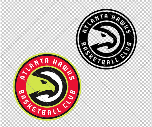 Atlanta Hawks Circle 2015, Svg, Dxf, Eps, Png - SvgShopArt