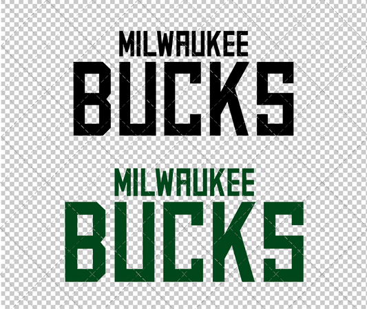 Milwaukee Bucks Wordmark 2015 003, Svg, Dxf, Eps, Png - SvgShopArt