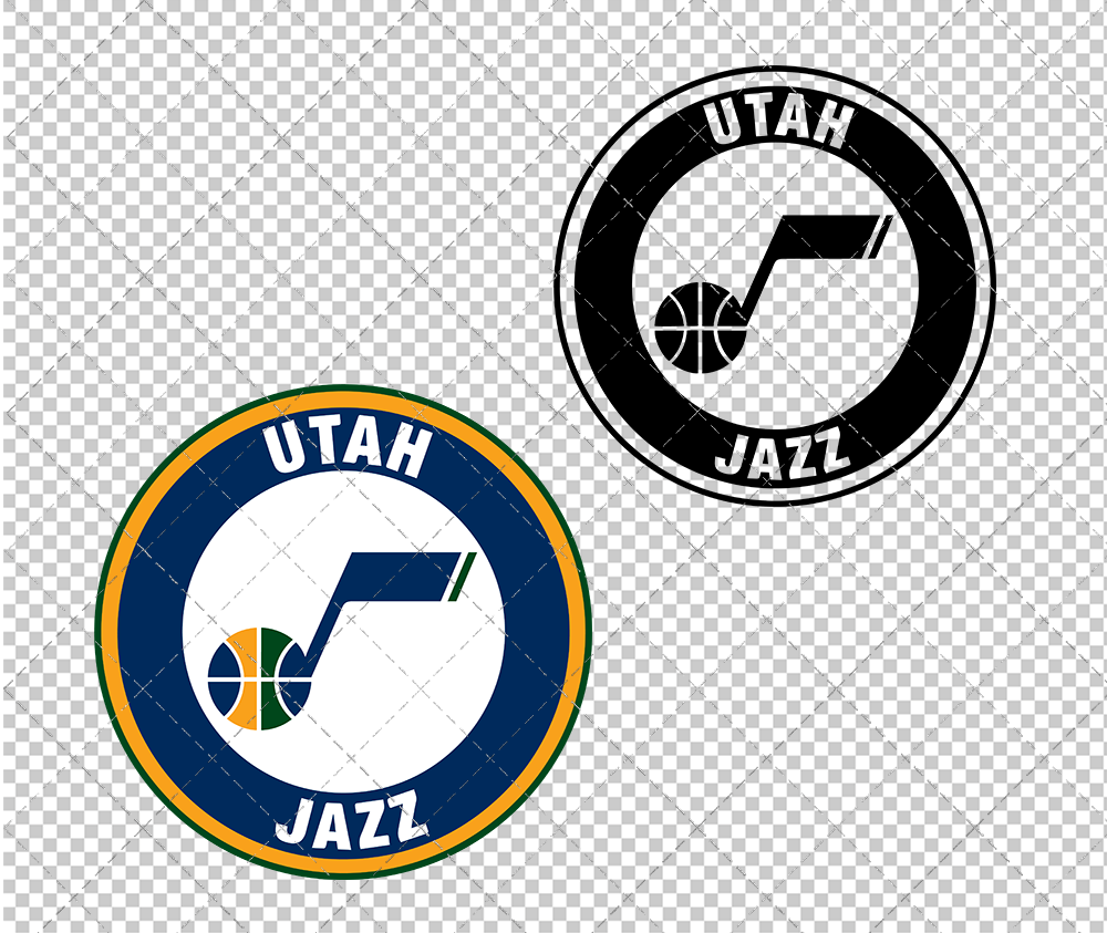 Utah Jazz Circle 2016, Svg, Dxf, Eps, Png - SvgShopArt