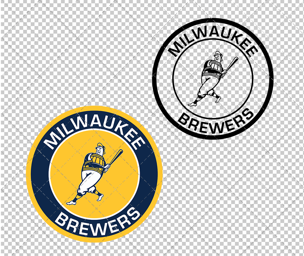 Milwaukee Brewers Circle 2020, Svg, Dxf, Eps, Png - SvgShopArt