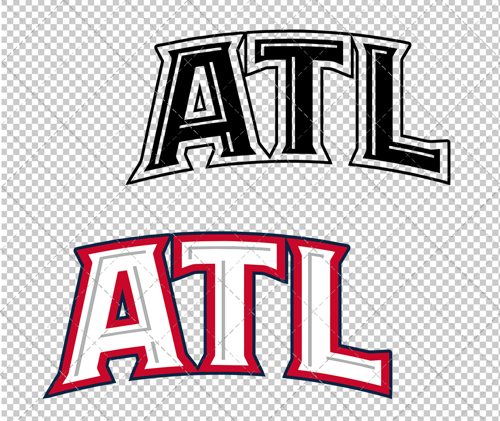 Atlanta Hawks Alternate 2007 003, Svg, Dxf, Eps, Png - SvgShopArt