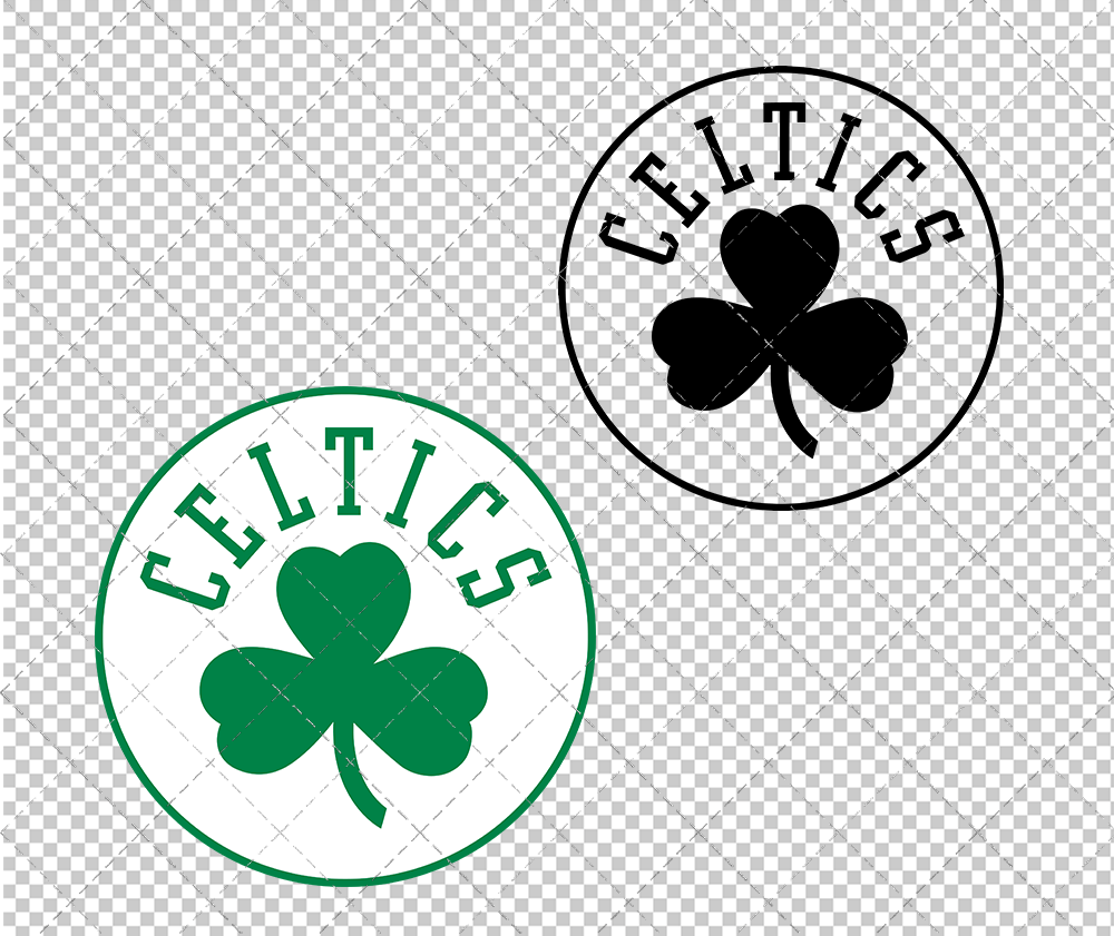Boston Celtics Alternate 1998 002, Svg, Dxf, Eps, Png - SvgShopArt