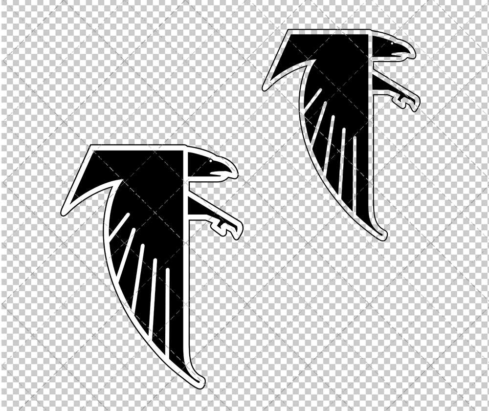 Atlanta Falcons 1990, Svg, Dxf, Eps, Png - SvgShopArt