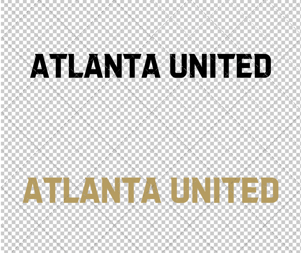 Atlanta United FC Wordmark 2017, Svg, Dxf, Eps, Png - SvgShopArt