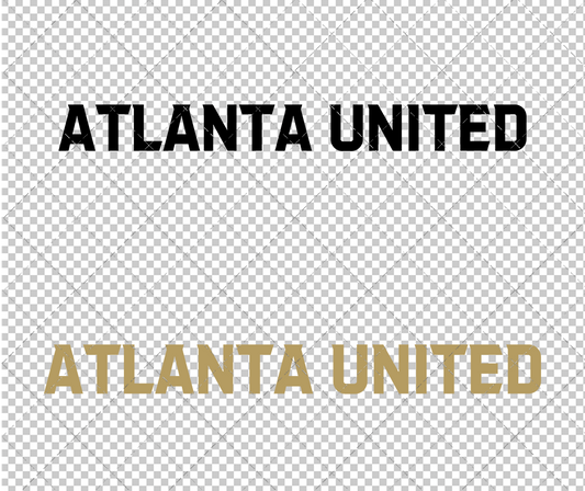 Atlanta United FC Wordmark 2017, Svg, Dxf, Eps, Png - SvgShopArt