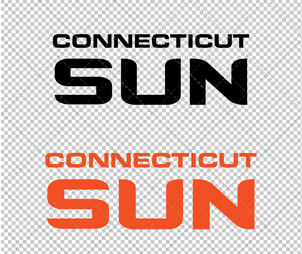 Connecticut Sun Wordmark 2021, Svg, Dxf, Eps, Png - SvgShopArt