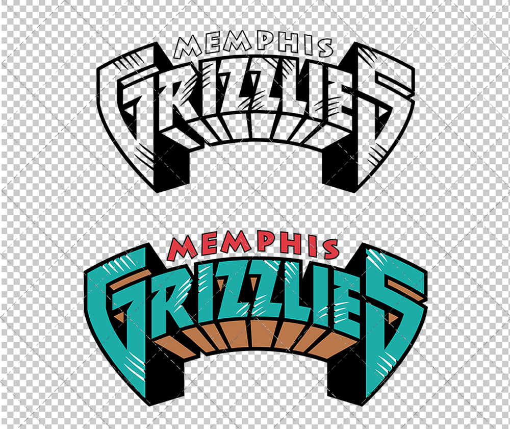 Memphis Grizzlies Wordmark 2001, Svg, Dxf, Eps, Png - SvgShopArt