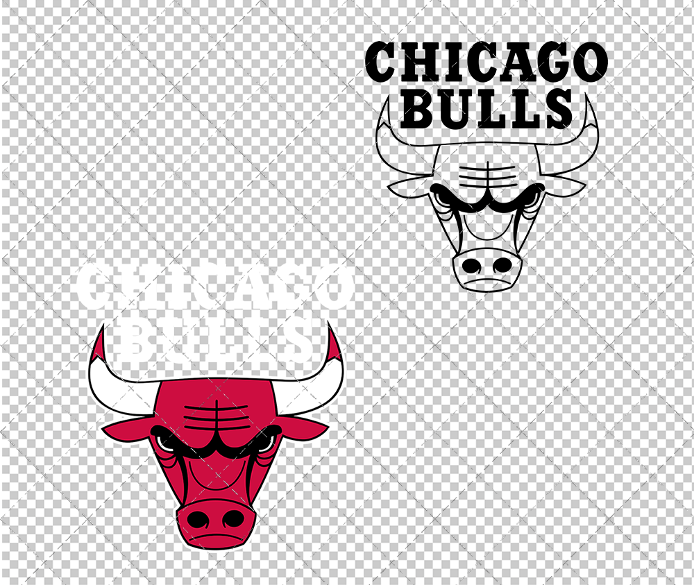 Chicago Bulls Alternate 1972, Svg, Dxf, Eps, Png - SvgShopArt