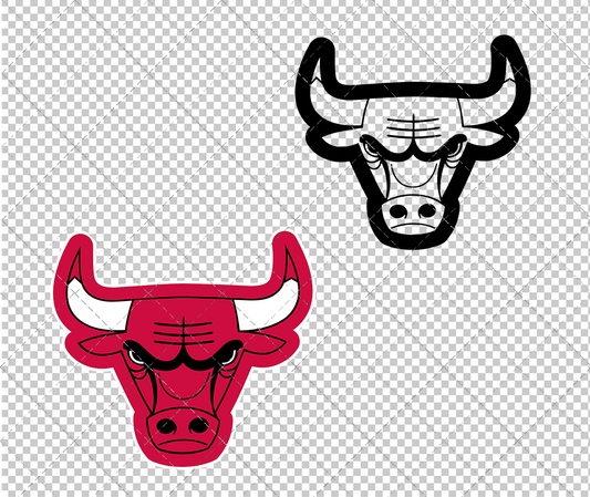 Chicago Bulls Concept 1972 003, Svg, Dxf, Eps, Png - SvgShopArt