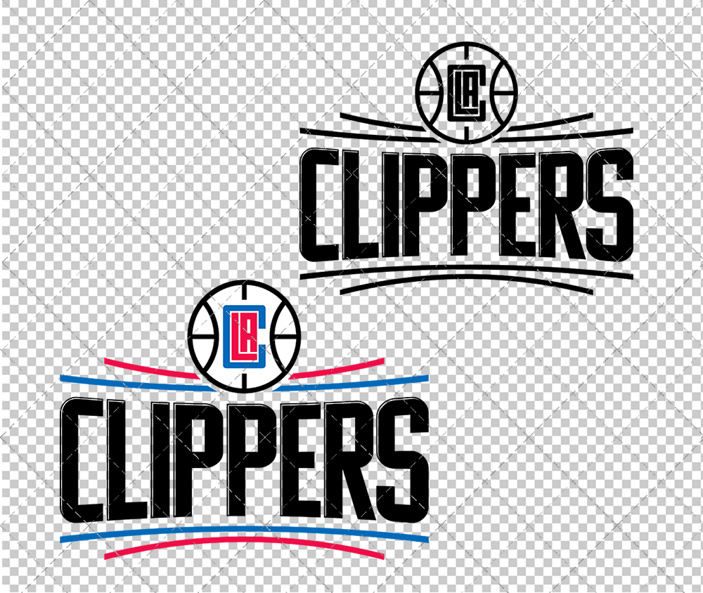 Los Angeles Clippers 2015, Svg, Dxf, Eps, Png - SvgShopArt