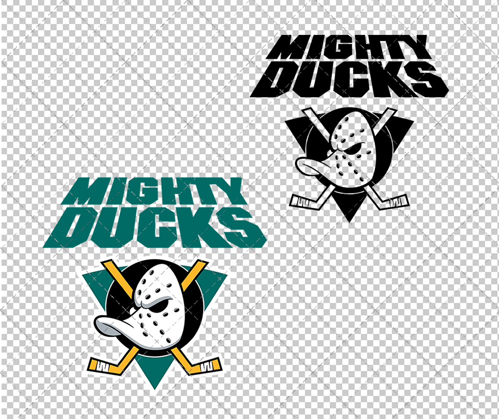 Anaheim Ducks Alternate 1993, Svg, Dxf, Eps, Png - SvgShopArt