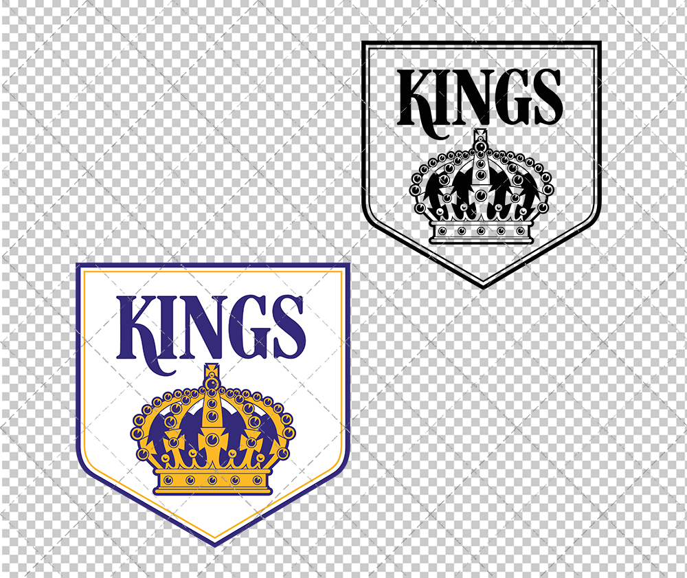 Los Angeles Kings Secondary 1967, Svg, Dxf, Eps, Png - SvgShopArt
