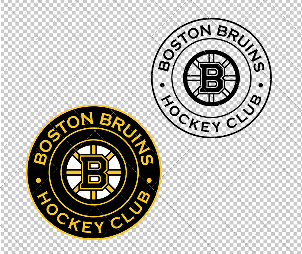 Boston Bruins Circle 2007 003, Svg, Dxf, Eps, Png - SvgShopArt