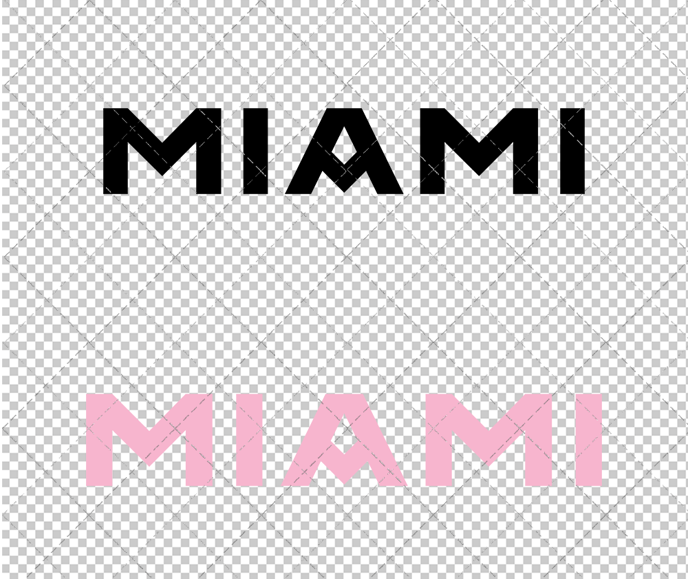 Inter Miami F.C. Wordmark 2020, Svg, Dxf, Eps, Png - SvgShopArt