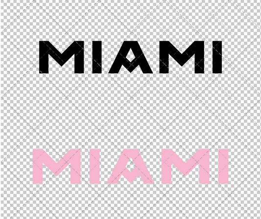 Inter Miami F.C. Wordmark 2020, Svg, Dxf, Eps, Png - SvgShopArt