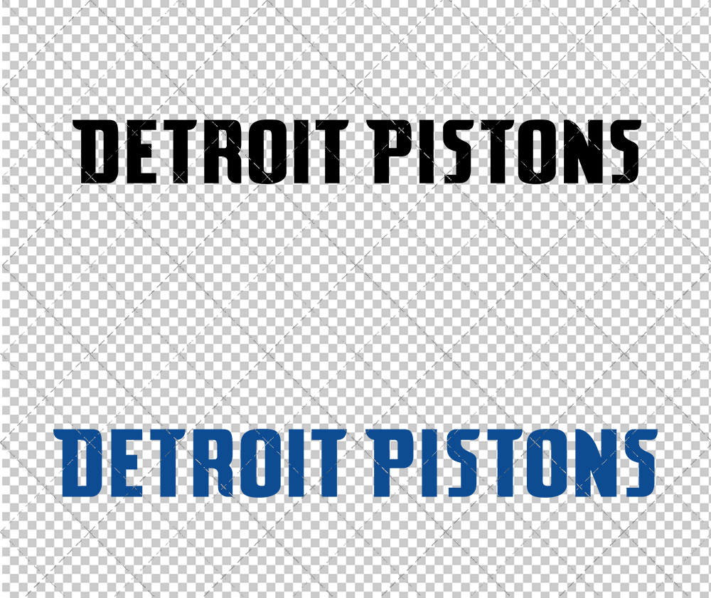 Detroit Pistons Wordmark 2017, Svg, Dxf, Eps, Png - SvgShopArt