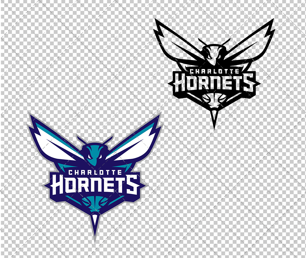 Charlotte Hornets 2014, Svg, Dxf, Eps, Png - SvgShopArt