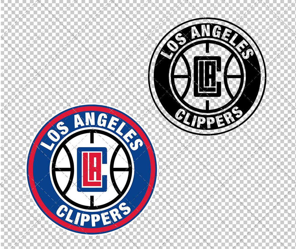 Los Angeles Clippers Circle 2018 002, Svg, Dxf, Eps, Png - SvgShopArt