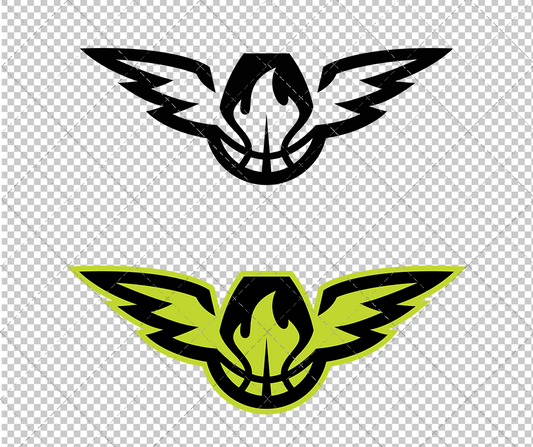 Atlanta Hawks Alternate 2015 006, Svg, Dxf, Eps, Png - SvgShopArt