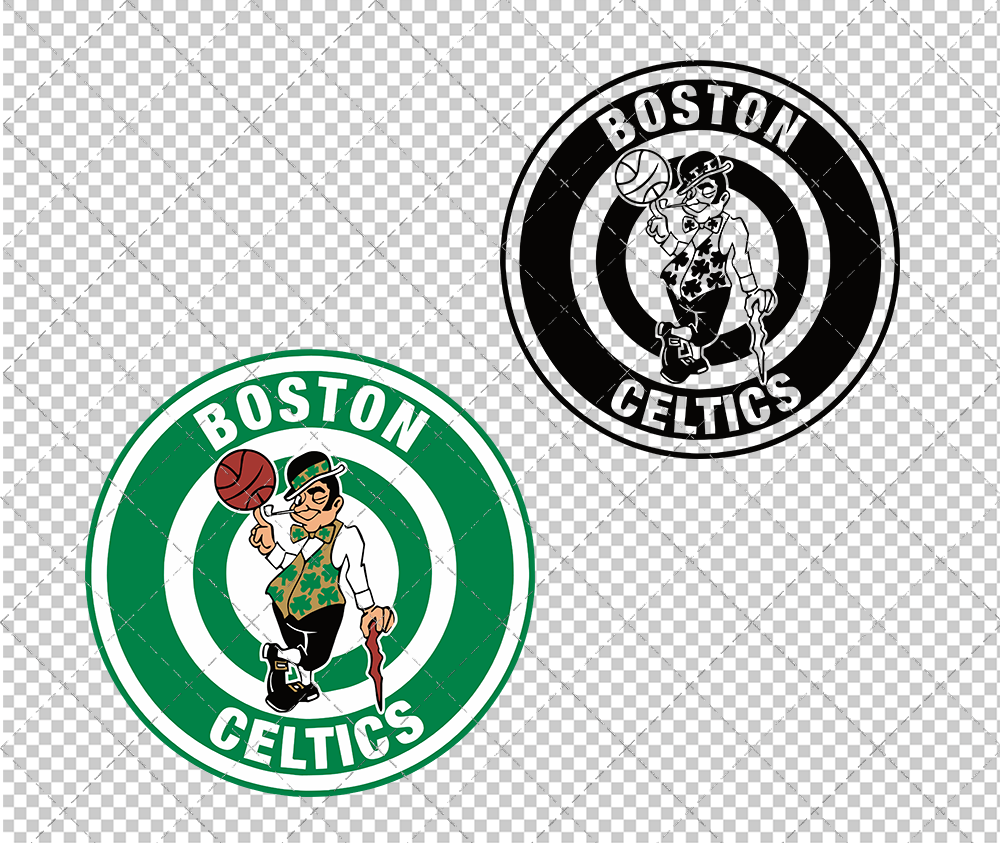 Boston Celtics Circle 1996, Svg, Dxf, Eps, Png - SvgShopArt