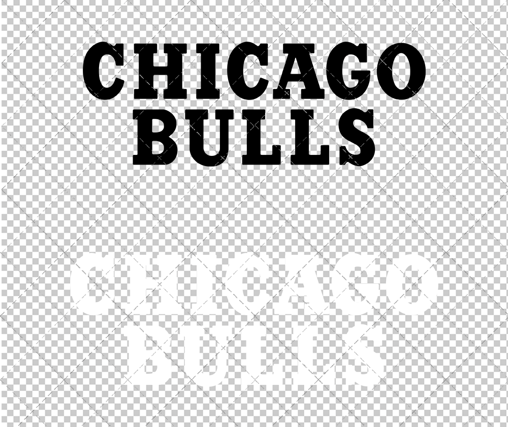 Chicago Bulls Wordmark 1972 002, Svg, Dxf, Eps, Png - SvgShopArt