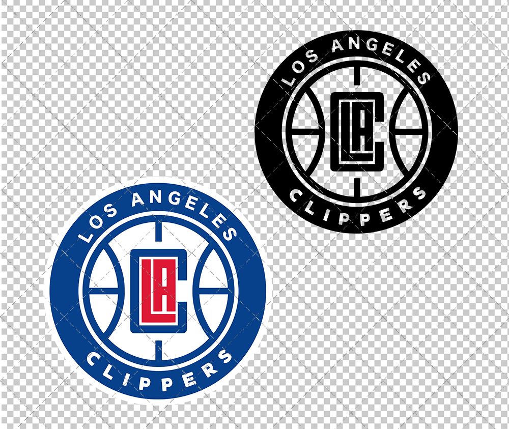 Los Angeles Clippers Circle 2018 003, Svg, Dxf, Eps, Png - SvgShopArt