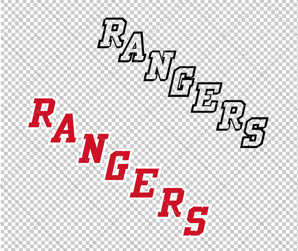 New York Rangers Jersey 1999 004, Svg, Dxf, Eps, Png - SvgShopArt