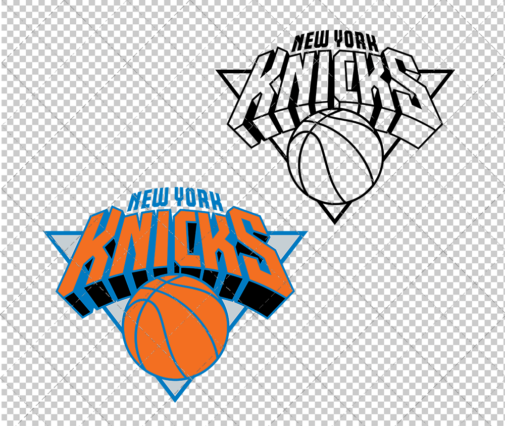 New York Knicks 1995, Svg, Dxf, Eps, Png - SvgShopArt