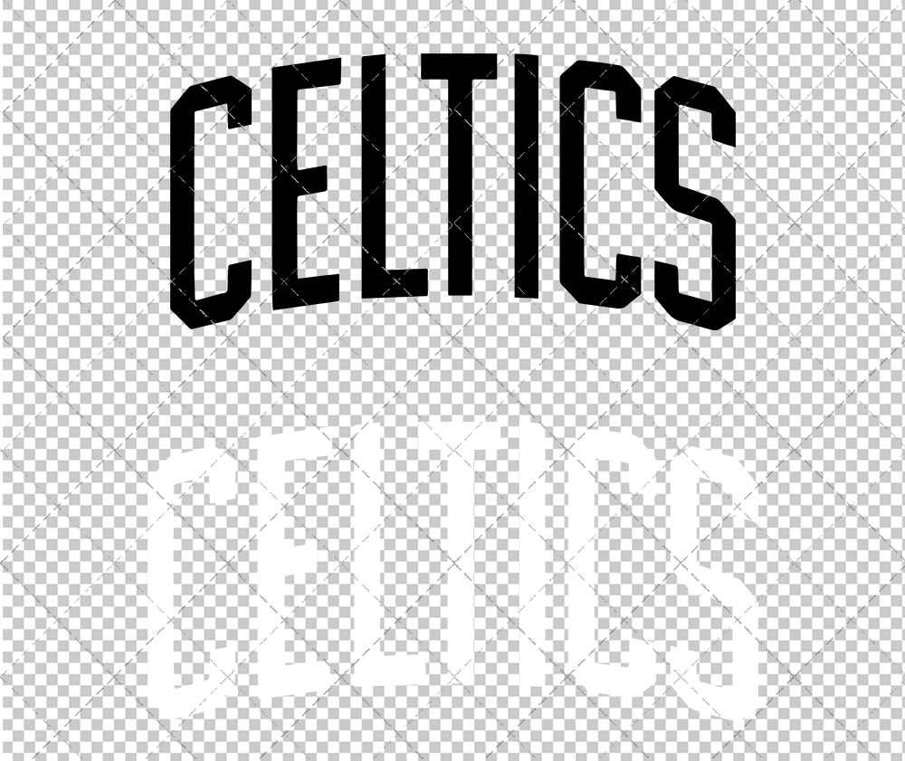 Boston Celtics Jersey 1968 002, Svg, Dxf, Eps, Png - SvgShopArt