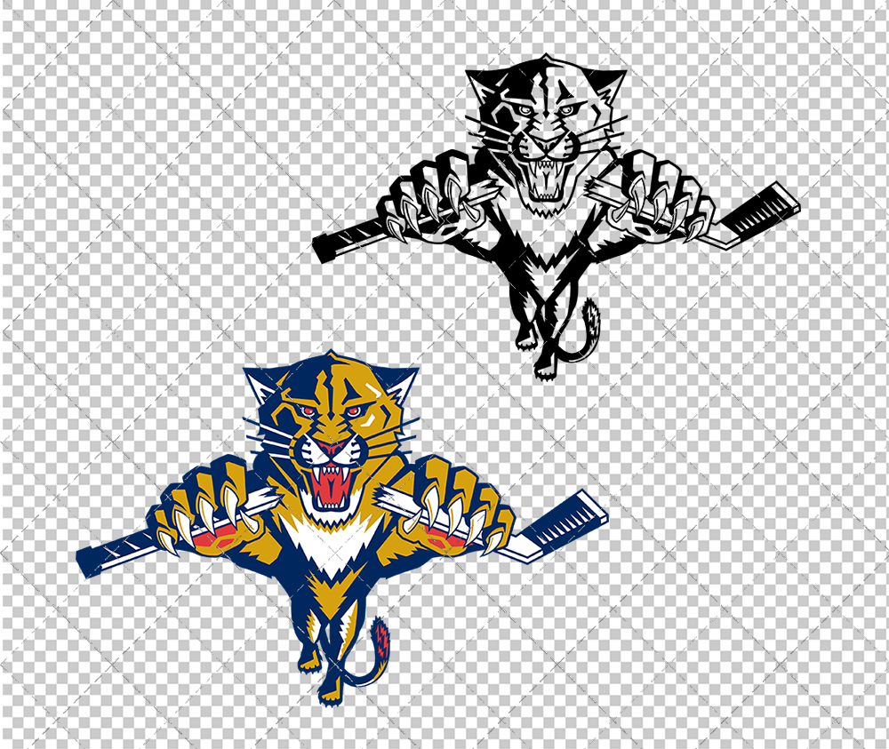 Florida Panthers Alternate 1999, Svg, Dxf, Eps, Png - SvgShopArt
