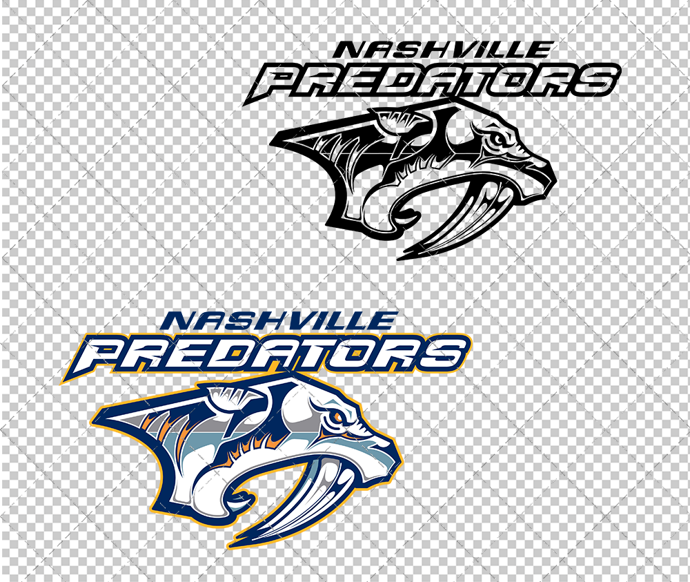 Nashville Predators Alternate 1998, Svg, Dxf, Eps, Png - SvgShopArt