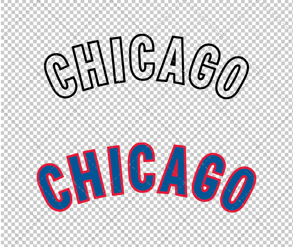 Chicago Cubs Jersey 1958, Svg, Dxf, Eps, Png - SvgShopArt