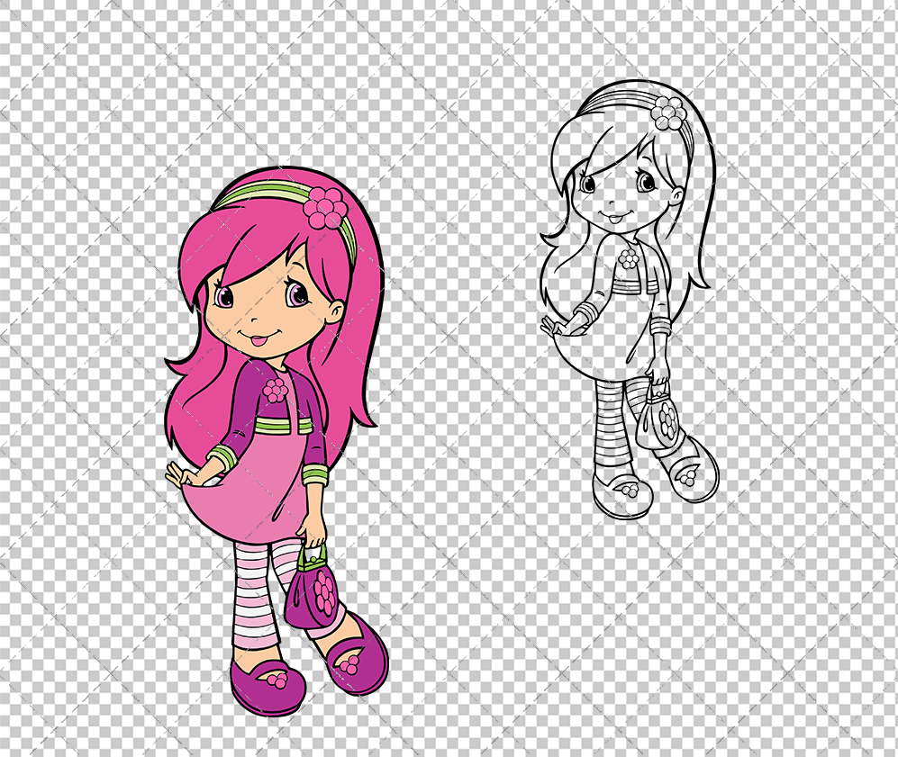Raspberry Torte - Strawberry Shortcake 003, Svg, Dxf, Eps, Png - SvgShopArt