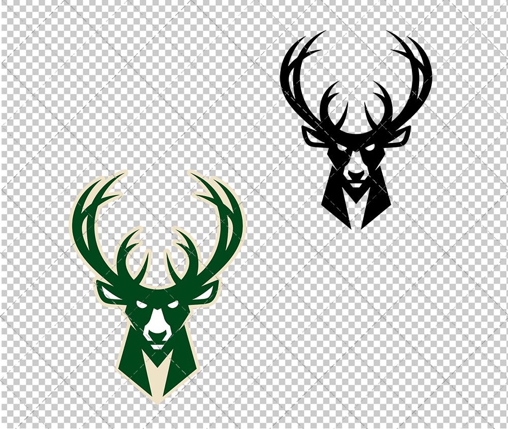Milwaukee Bucks Alternate 2015, Svg, Dxf, Eps, Png - SvgShopArt