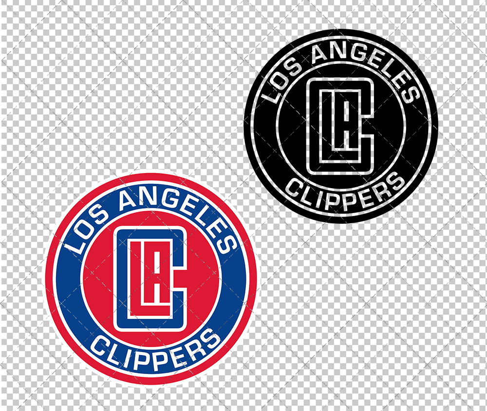 Los Angeles Clippers Circle 2018, Svg, Dxf, Eps, Png - SvgShopArt