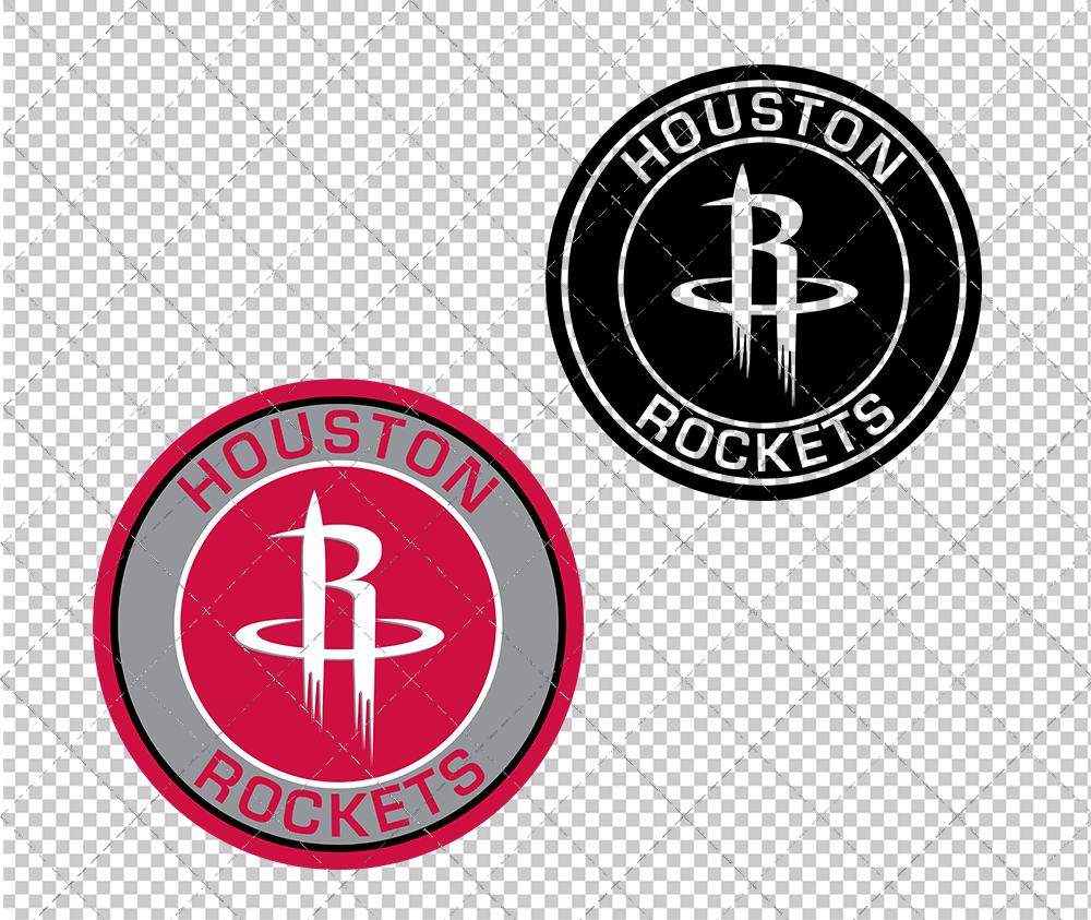 Houston Rockets Circle 2014 002, Svg, Dxf, Eps, Png - SvgShopArt