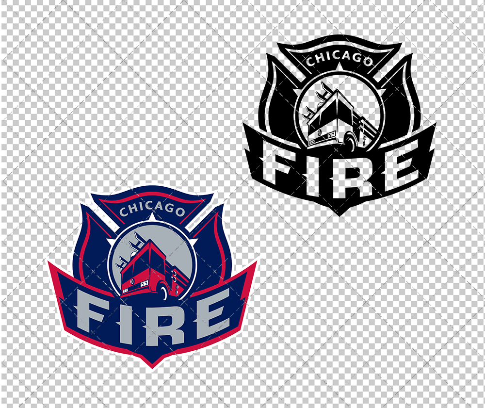 Chicago Fire Alternate 1998, Svg, Dxf, Eps, Png - SvgShopArt