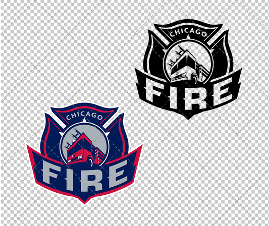 Chicago Fire Alternate 1998, Svg, Dxf, Eps, Png - SvgShopArt